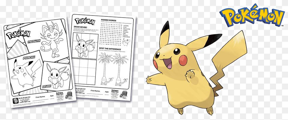 Pokmon Exciting Coloring And Activity Sheets Frozen, Book, Comics, Publication, Animal Png Image