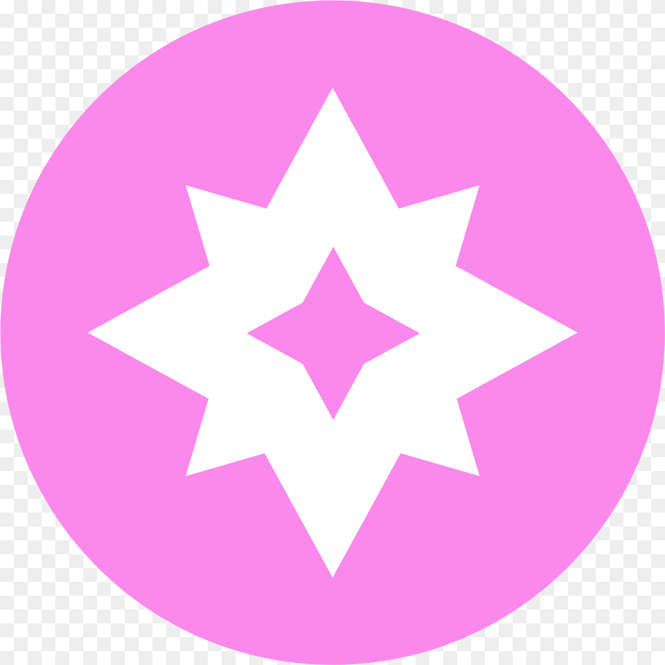 Pokmon Fairy Type Icon Dot, Star Symbol, Symbol, Disk Png Image