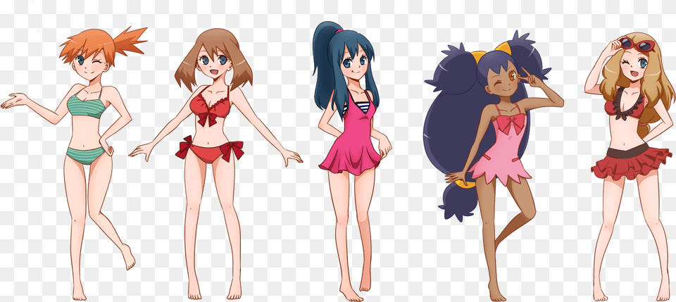 Pokmon Firered And Leafgreen Pokmon Go Serena Ash Pokemon Trainer In Swimsuit, Publication, Book, Comics, Adult Png