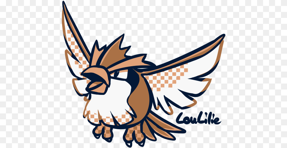 Pokmon Gen 1 Kanto Pidgey Pidgeotto Pidgeot Illustration, Animal, Fish, Sea Life, Shark Png Image