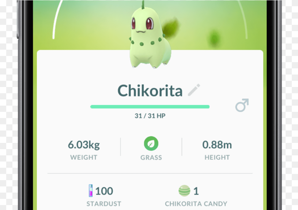 Pokmon Go Update Will Finally Add 80 New Monsters Chikorita Pokemon Go, Electronics, Mobile Phone, Phone, Text Png Image