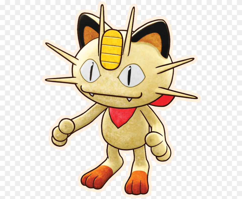 Pokmon Mystery Dungeon Rescue Team Dx Pokemon Mystery Dungeon Meowth, Plush, Toy, Baby, Person Png
