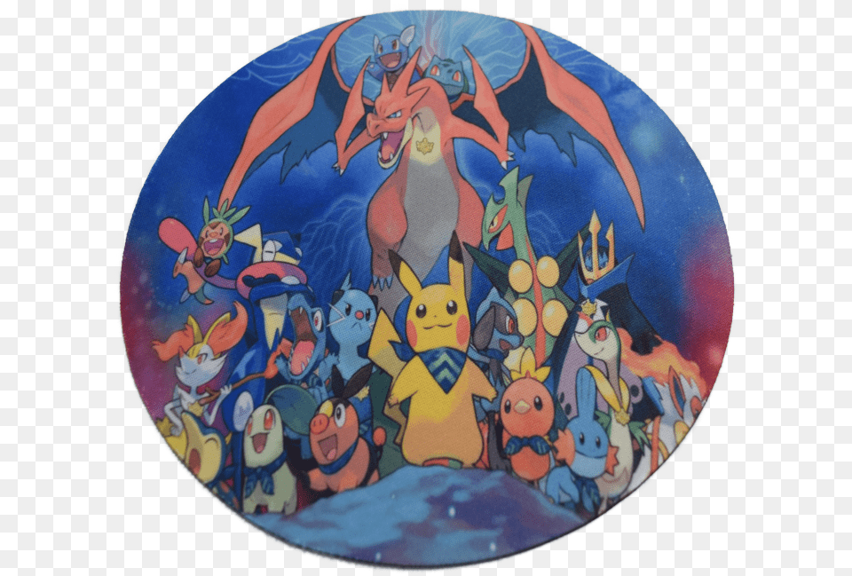 Pokmon Pikachu And Friends Character Round Mousepad Rmp Pm1 Walmartcom Infernet Pokemon, Home Decor, Face, Head, Person Free Png Download