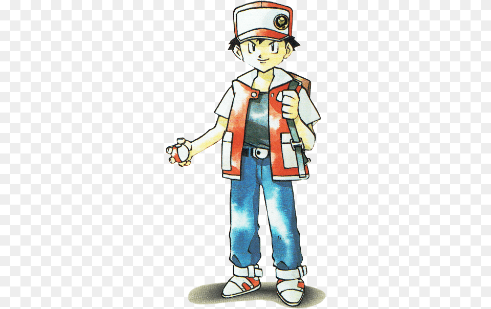Pokmon Red And Blue Art, Boy, Child, Male, Person Png