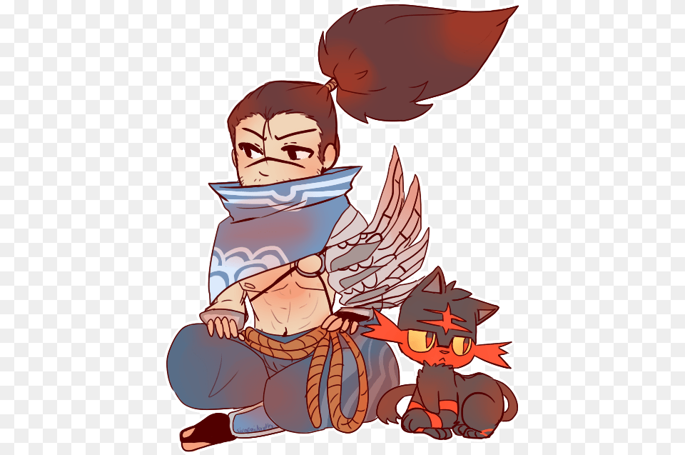 Pokmon Sun And Moon League Of Legends Cartoon Fictional Yasuo Meme, Book, Comics, Publication, Baby Png