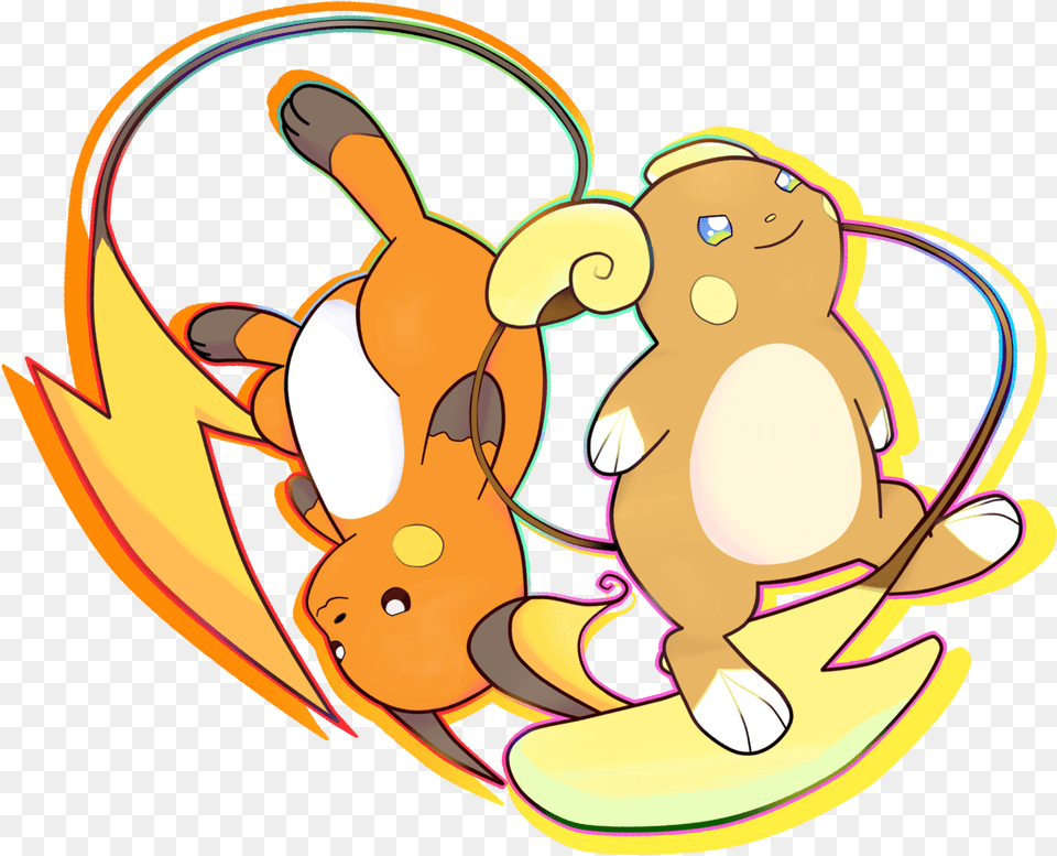 Pokmon Sun And Moon Pikachu Raichu Alola Art Raichu And Alolan Raichu, Cartoon, Baby, Person, Animal Free Png Download