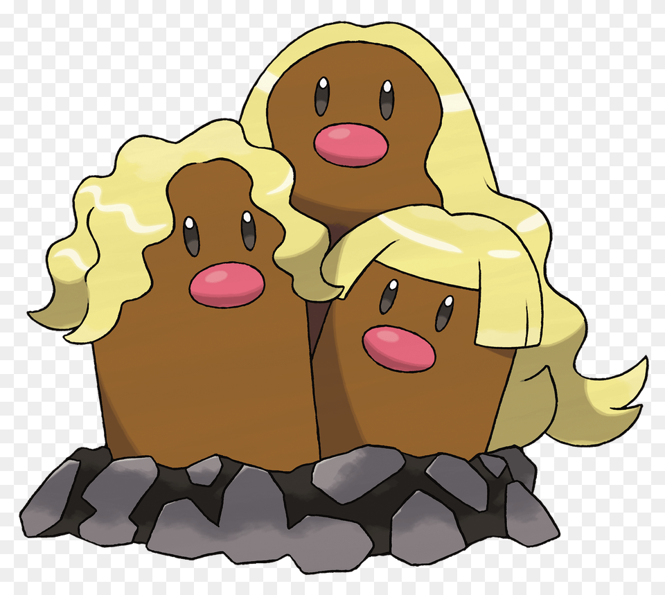 Pokmon Sun And Moon Somehow Make Dugtrio More Ridiculous Pokemon Dugtrio Alola, Sweets, Food, Cake, Cream Free Png Download