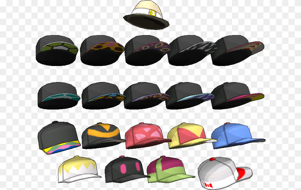 Pokmon Sun Moon Hats Male The Models Resource Hard, Baseball Cap, Cap, Clothing, Hat Png