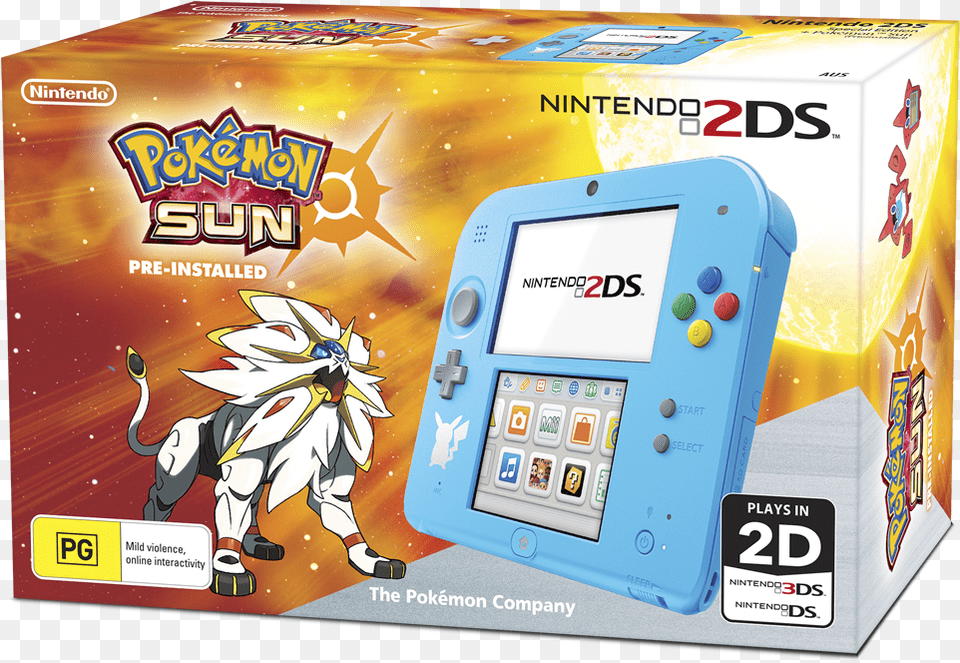 Pokmon Sun Nintendo 2ds Bundle Nintendo 2ds Pokemon Sun, Baby, Person, Electronics, Mobile Phone Png Image