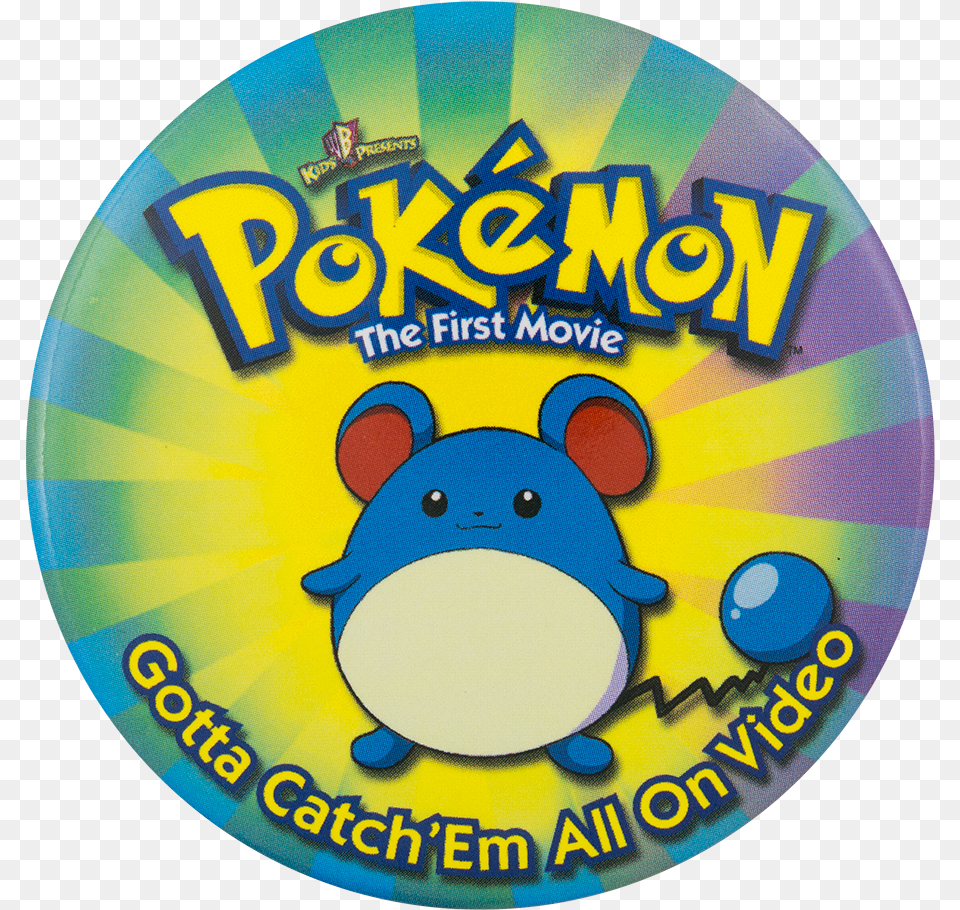 Pokmon The First Movie Entertainment Button Museum Ash Alola Toy Pokemon, Badge, Logo, Symbol Free Transparent Png