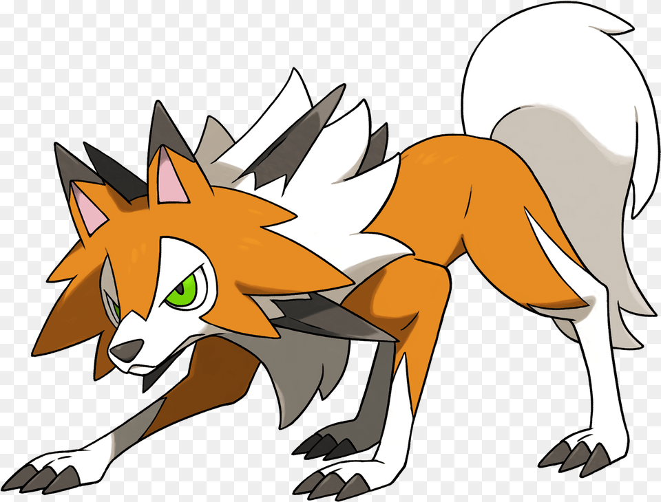 Pokmon Ultra Sun And Ultra Moon Pokmon Sun And Moon Shiny Lycanroc Midday Form, Book, Comics, Publication, Person Png