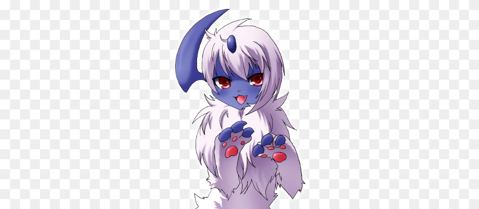 Pokmon X And Y Absol Cartoon Anime Mammal Fictional Absol Cute, Book, Comics, Publication, Baby Free Png