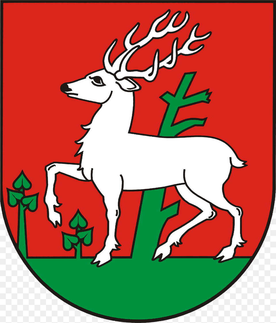 Pol Herb Gminy Osieck Coa Clipart, Animal, Deer, Mammal, Wildlife Png Image
