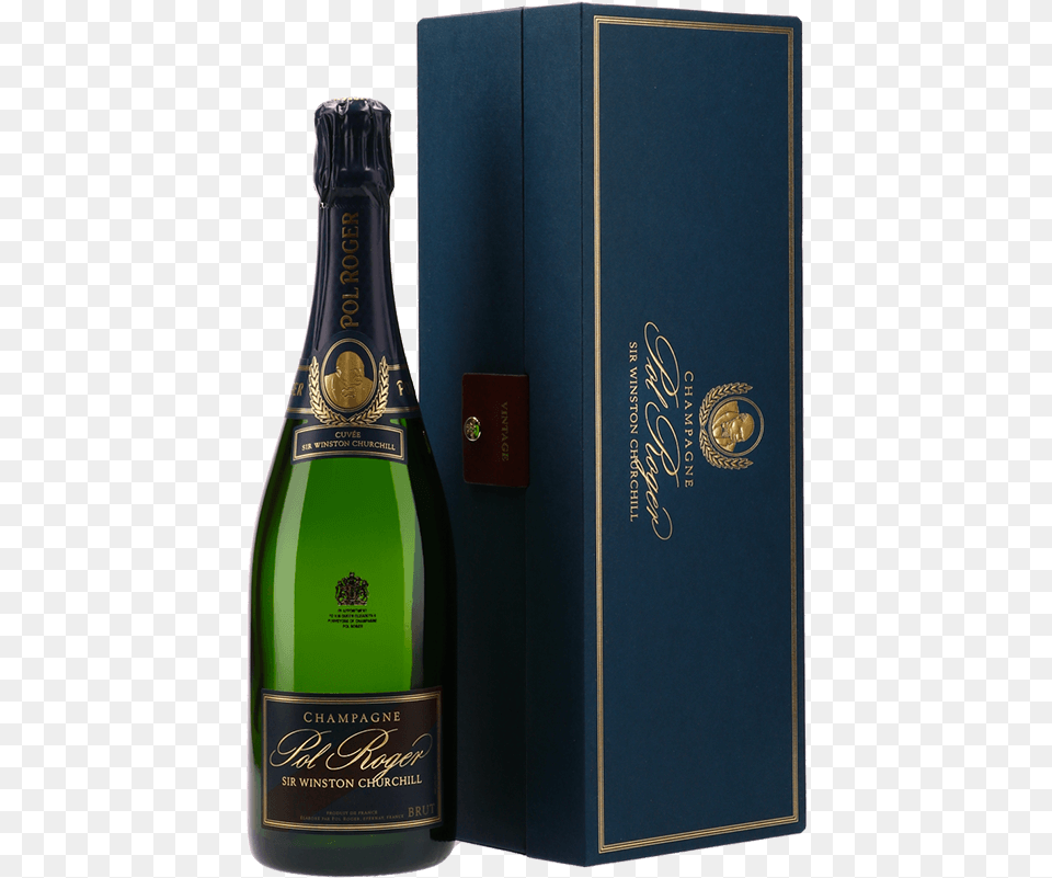 Pol Roger Cuvee Sir Winston Churchill Champagne Aoc, Alcohol, Beverage, Bottle, Liquor Png