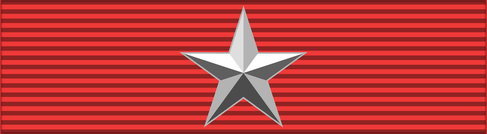 Pol Srebrny Medal Polakom B Zoln Acz Bar Clipart, Star Symbol, Symbol, Flag Png Image