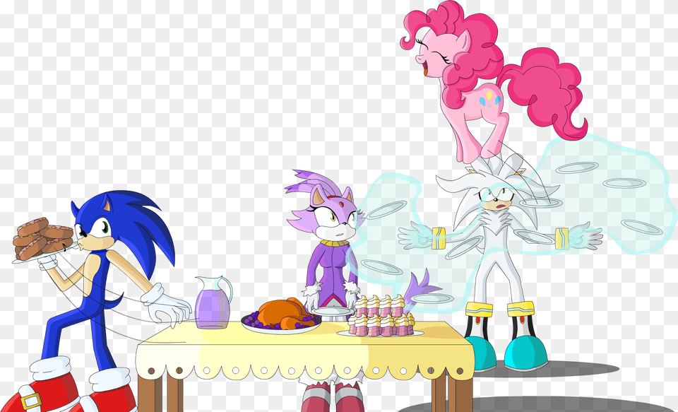 Polaicy Blaze The Cat Crossover Cupcake Food Levitation Silver The Hedgehog, Person, Book, Comics, Publication Free Png Download