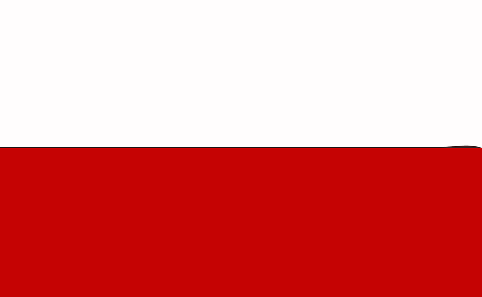 Poland Flag Clipart, Maroon Free Png