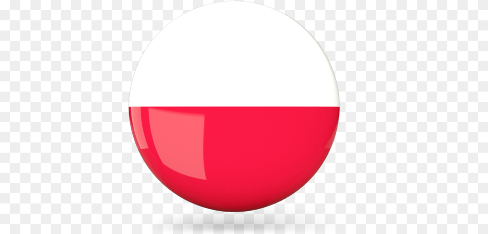 Poland Flag Icon Poland Circle Flag, Sphere, Clothing, Hardhat, Helmet Png Image