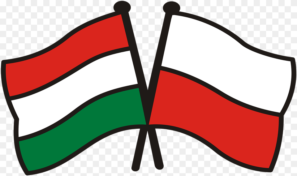 Poland Hungary Flags National Colors Free Photo India And Myanmar Friendship, Flag Png