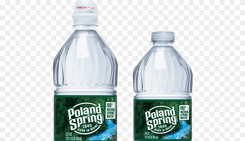 Poland Spring Brand 100 Natural Water Born In Maine Poland Spring Water Bottle, Water Bottle, Beverage, Mineral Water Free Png