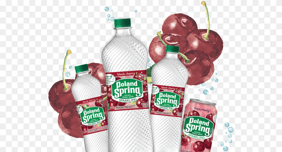 Poland Spring Sparkling Water White Peach Ginger, Food, Ketchup, Fruit, Plant Png Image