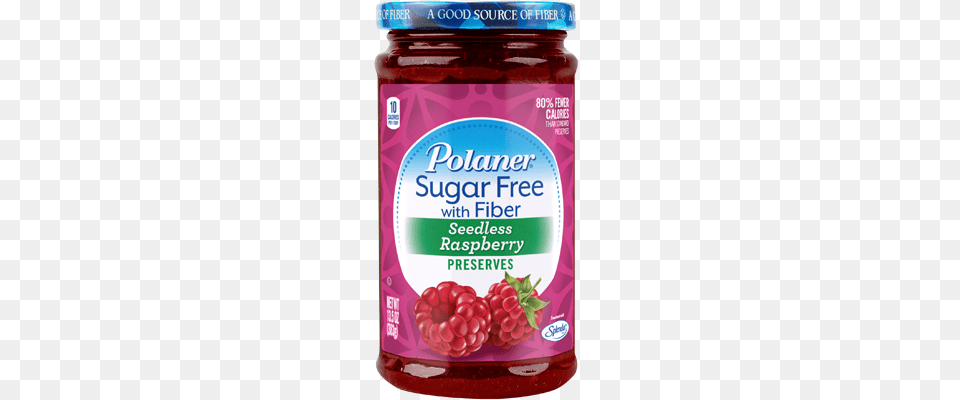 Polaner Sugar With Fiber Seedless Raspberry Preserves, Berry, Food, Fruit, Jam Free Png Download