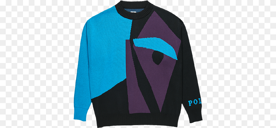 Polar Art Knit Sweater Selfie Black Preview Polar Skate Co Selfie Knit Sweater Black, Clothing, Knitwear, Sweatshirt, Hoodie Free Transparent Png