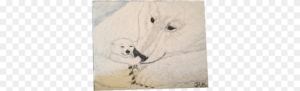 Polar Bear 11 X 14 Stretched Canvas 18 Polar Bear, Art, Animal, Pet, Canine Png Image