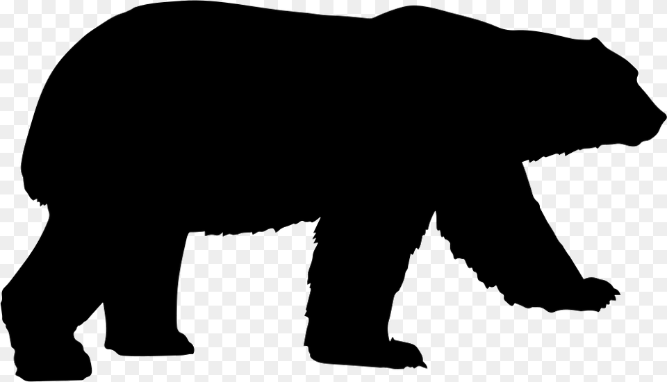 Polar Bear American Black Bear Clip Art Grizzly Bear Polar Bear Silhouette Vector, Clothing, Coat, Animal, Wildlife Free Png Download