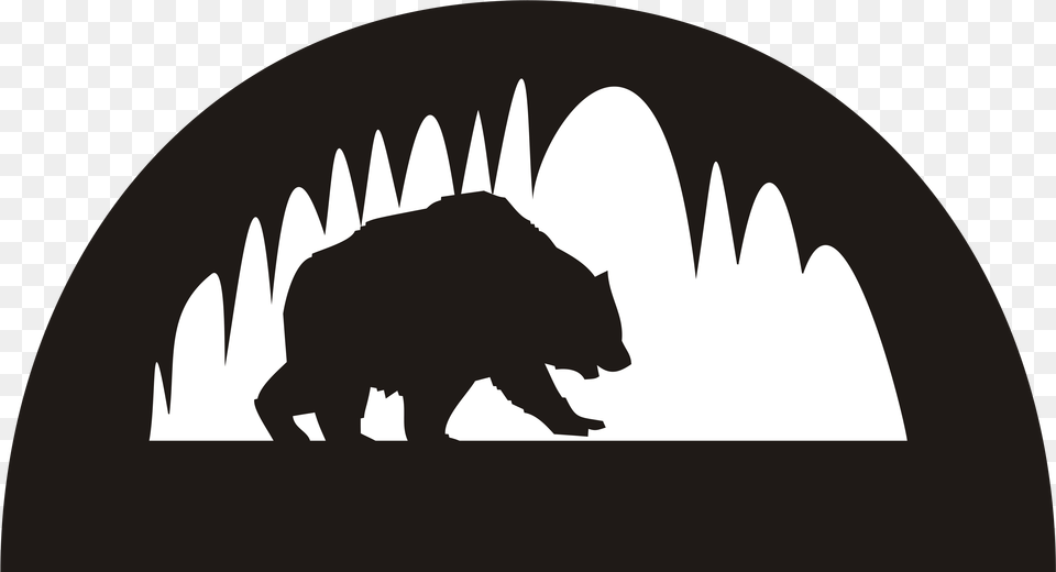 Polar Bear Bears, Silhouette, Animal, Mammal, Wildlife Free Png