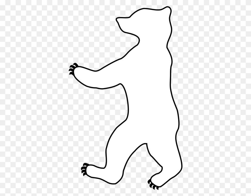 Polar Bear Carnivores Claw Teddy Bear, Silhouette, Stencil Free Transparent Png