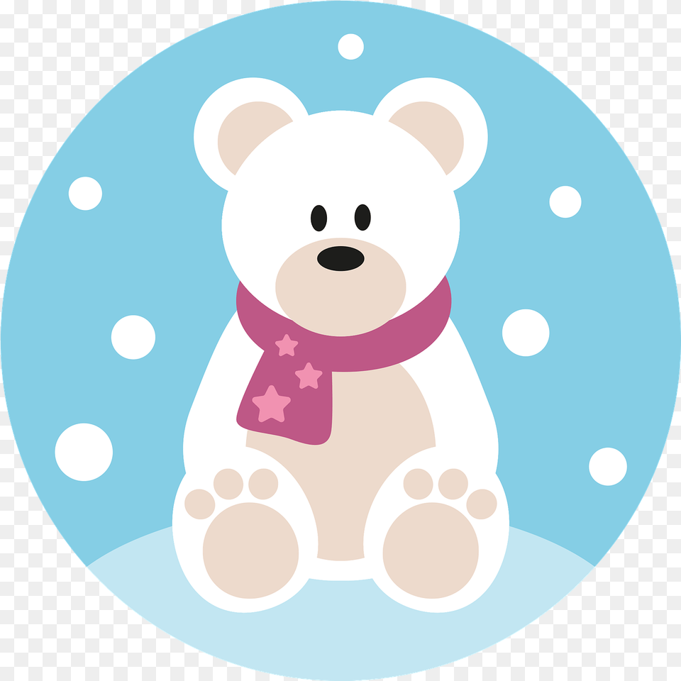 Polar Bear Christmas Vector Graphic On Pixabay Bear Cartoon Snow, Toy, Nature, Outdoors, Snowman Free Png Download