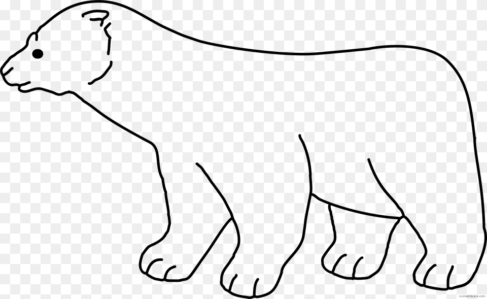 Polar Bear Clip Art, Gray Png