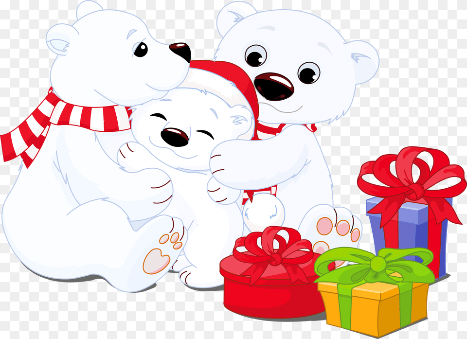 Polar Bear Clipart Christmas Polar Bear Clip Art, Animal, Mammal, Wildlife Free Png