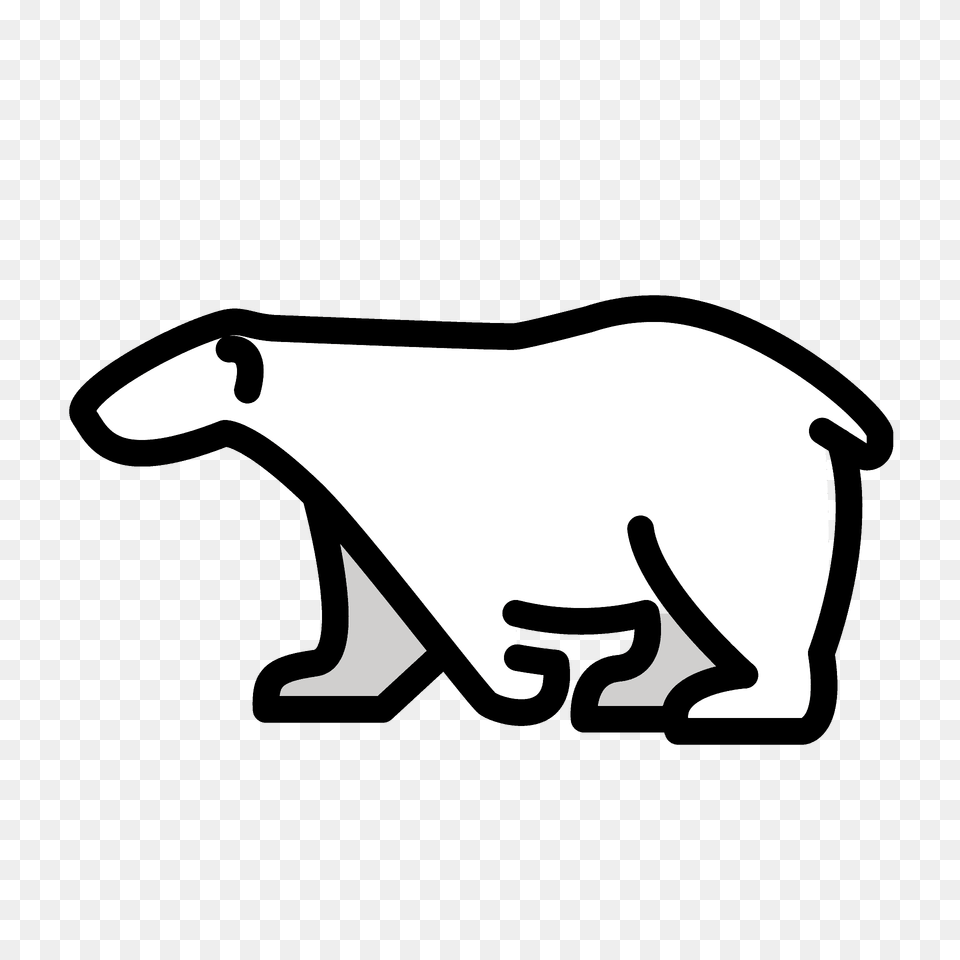 Polar Bear Emoji Clipart, Smoke Pipe, Animal, Wildlife, Mammal Free Png Download