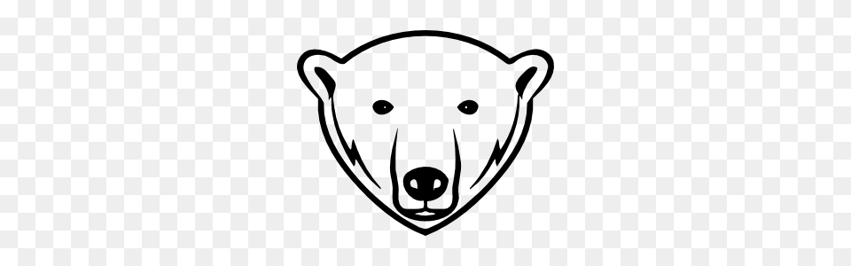 Polar Bear Face Sticker, Baby, Person, Animal, Wildlife Png Image