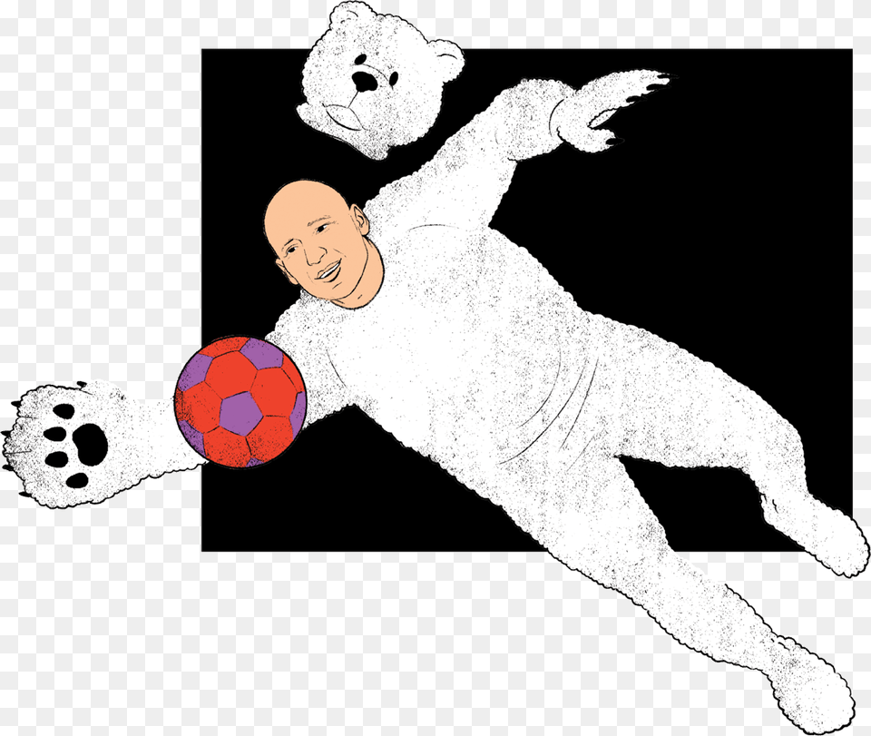 Polar Bear Illustration, Football, Soccer, Ball, Sport Free Transparent Png