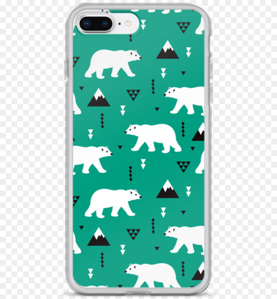 Polar Bear Pattern Iphone Case Mobile Phone Case, Animal, Mammal, Wildlife, Electronics Png