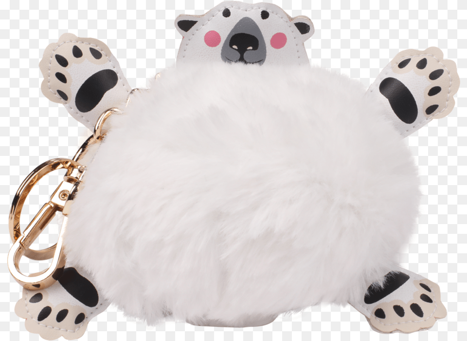 Polar Bear Pompom Power Bank Battery Charger, Accessories, Animal, Mammal, Wildlife Free Png