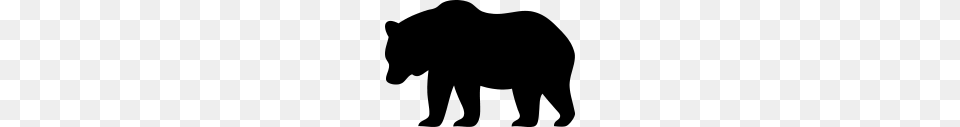 Polar Bear Silhouette Bigking Keywords And Pictures, Gray Free Png