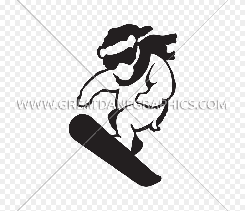 Polar Clipart Snowboard, Stencil, Animal, Cattle, Cow Png