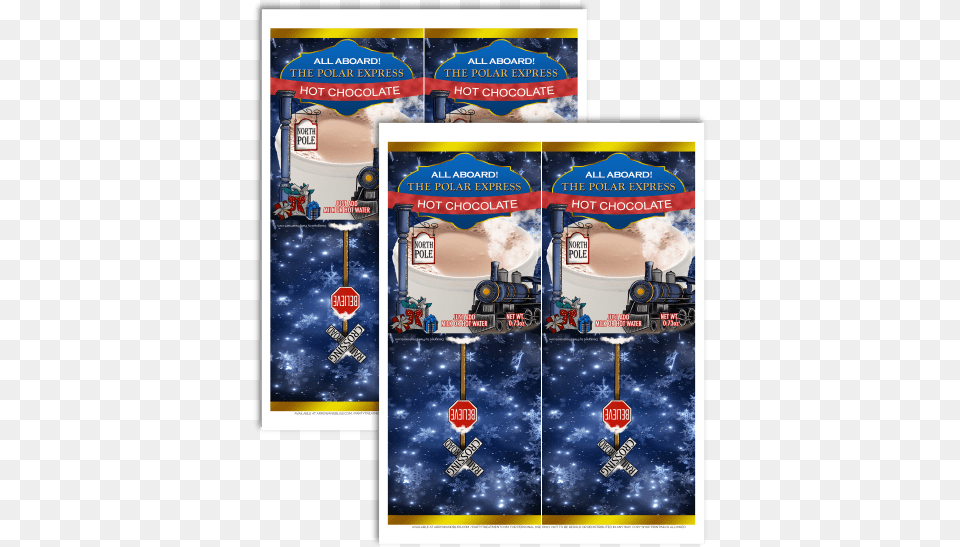 Polar Express Hot Chocolate Flyer, Advertisement, Poster, Road Sign, Sign Free Png Download