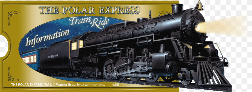 Polar Express Train, Locomotive, Vehicle, Transportation, Railway Free Transparent Png