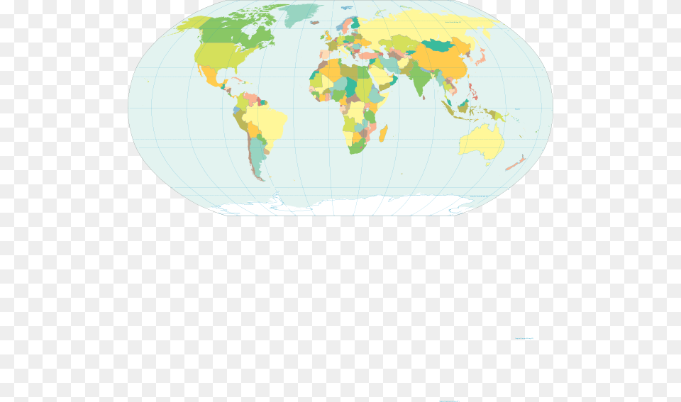 Polar Region On World Map, Chart, Plot, Atlas, Diagram Free Transparent Png