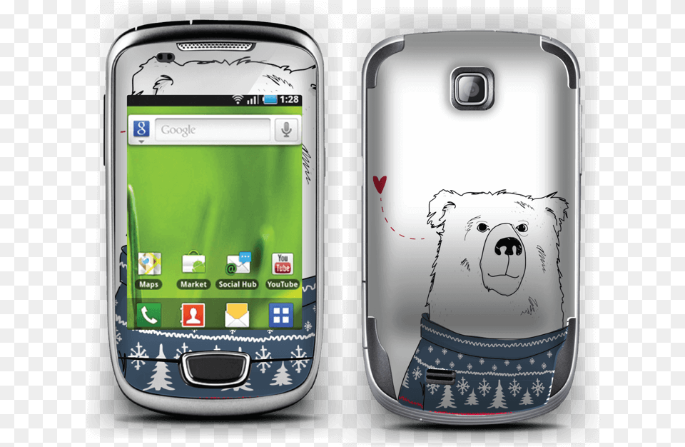 Polar Sweater Bear Samsung Galaxy Mini 160 Mb Steel Gray Unlocked, Electronics, Mobile Phone, Phone Free Png