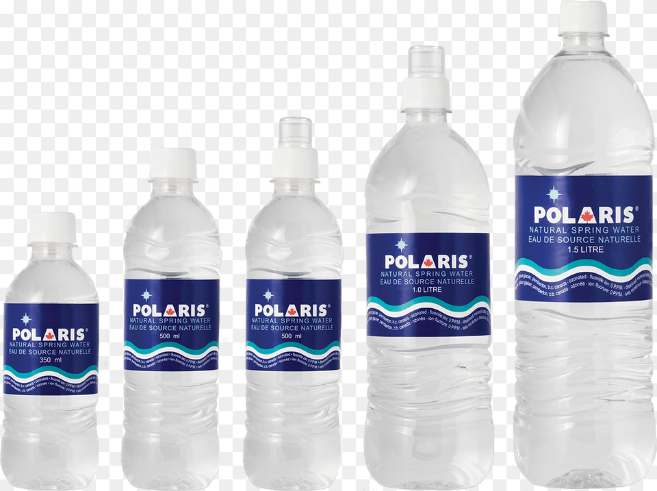 Polaris Natural Spring Water Polaris Water Bottle, Beverage, Mineral Water, Water Bottle, Milk Free Png Download