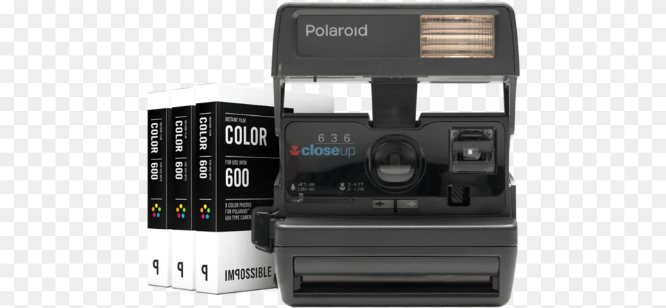 Polaroid 600 Onestep, Camera, Digital Camera, Electronics Free Transparent Png