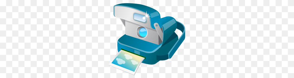 Polaroid Camera Icon Summer Blue Iconset Dapino, Computer Hardware, Electronics, Hardware, Machine Png