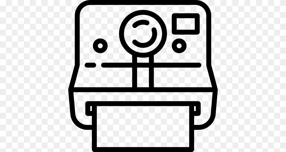 Polaroid Camera With Paper, Computer Hardware, Electronics, Hardware, Machine Png