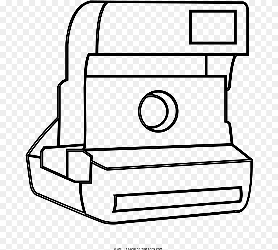 Polaroid Coloring, Gray Free Png